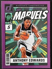 Anthony Edwards 2024-25 Panini Donruss Net Marvels Press Proof Purple #5