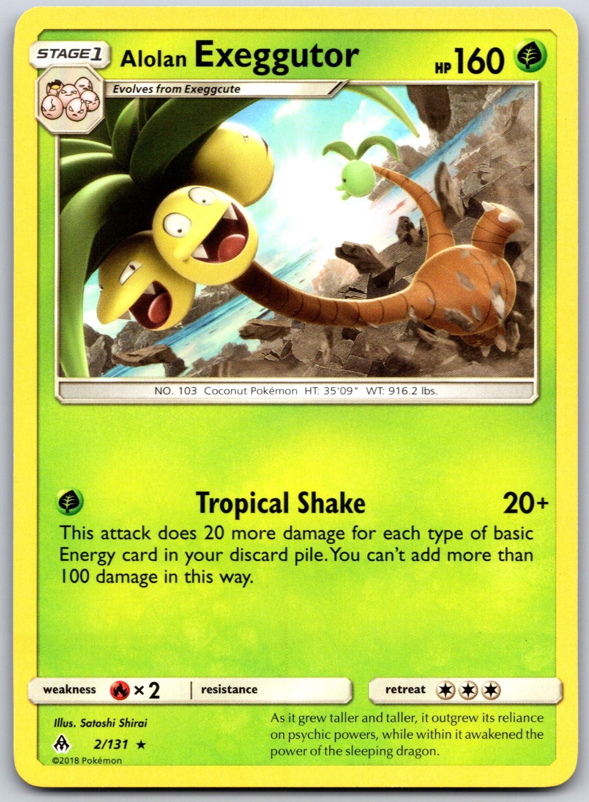 Alolan Exeggutor 2 R Forbidden Light Pokemon NM/M