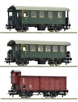 Roco 6200040, 3Tlg. Set Nebenbahnwagen, Db, Neu & Ovp, H0