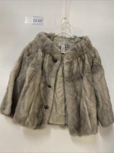 FABELHAFTE FELLE von Madeleine VINTAGE NERZJACKE Farbe - Grau S-M - Bild 1 von 14