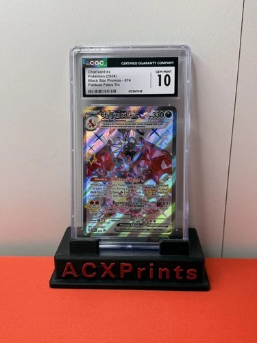 CGC 10 Charizard ex SVP 074 - Paldean Fates Tin Promo
