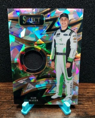 2025 Panini Select Racing S-SMR Sam Mayer Sparks Ice Prizm Used/Worn Memorabilia