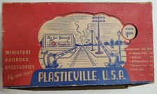 Vintage 1951 Bachmann Plasticville Railroad Accessories RA-5 Kit w/ Box Complete
