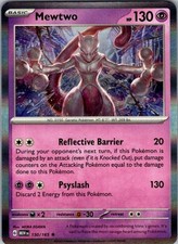 Pokemon SV: Scarlet & Violet 151 Mewtwo 150/165 NM Holofoil