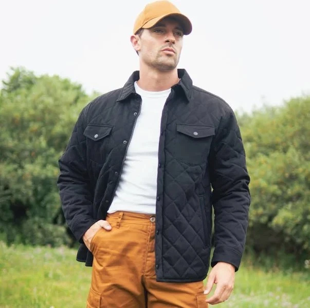 ROTHCO DIAMOND QUILTED COTTON JACKET BLACK MD (MWA000207)