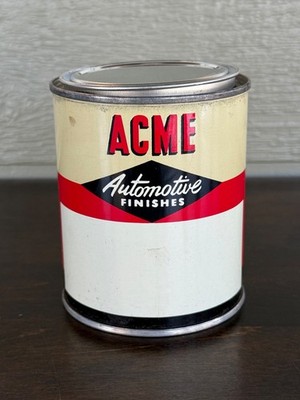 Vintage ACME Automotive Car Finishes Paint Can NOS Unused Pint Size w/ Lid