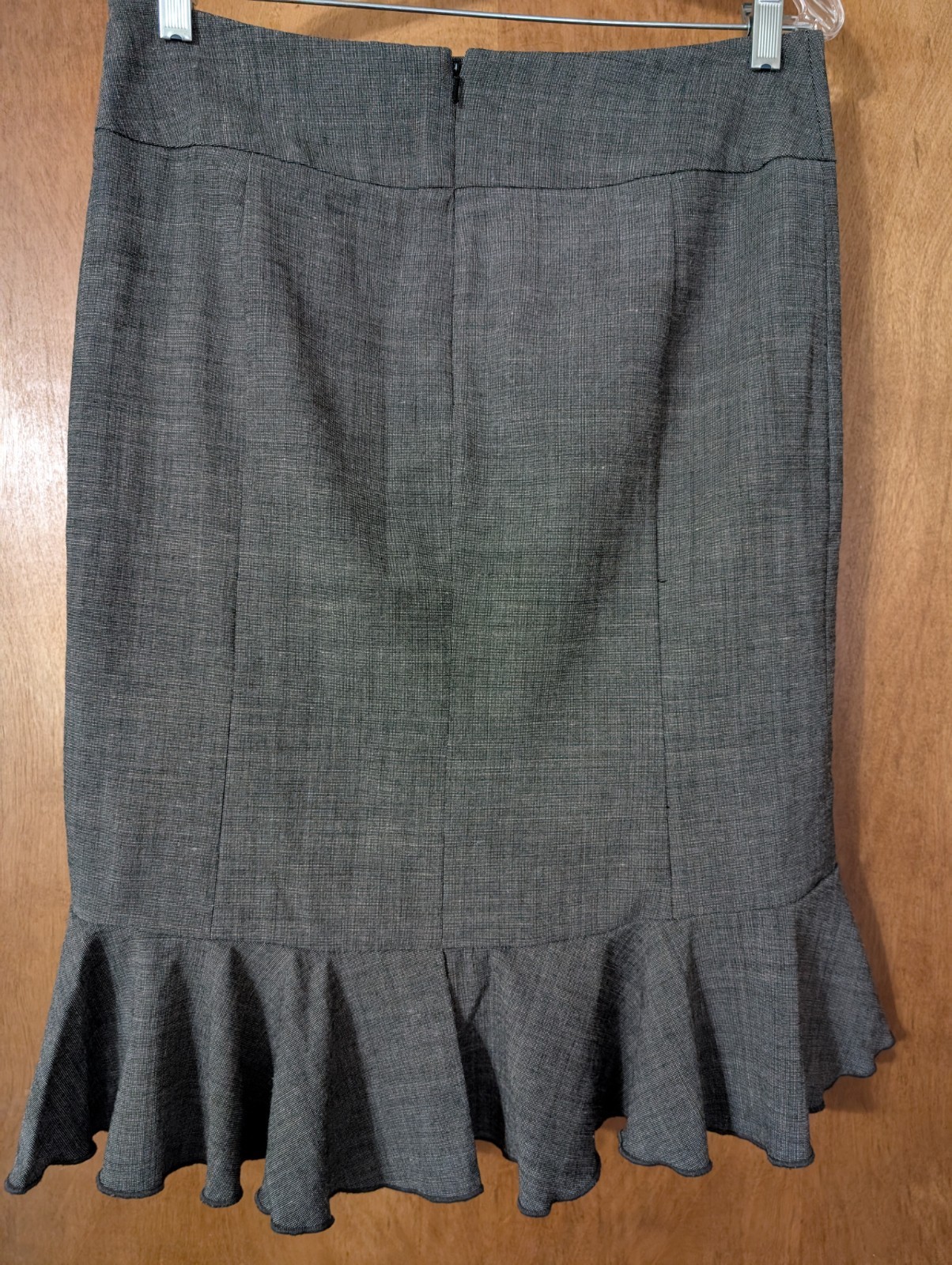 EXPRESS Design Studio GRAY RUFFLE Asymmetrical He… - image 2