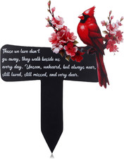 Cardinals Memorial Grave Markers for Cemetery 11.8" Cardinals Memorial Grave Mar