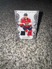 2025-26 Upper Deck Artifacts Carter Verhaeghe Purple Materials /25,3 COLOR PATCH