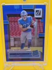 2022 Panini Donruss - Rated Rookie Aidan Hutchinson #313 Press Proof Blue (RC)