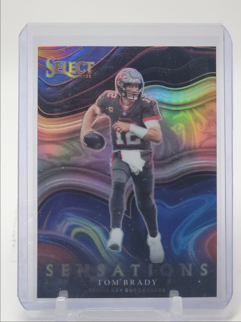 TOM BRADY 2021 SELECT FOOTBALL SENSATIONS SILVER PRIZM BUCCANEERS Q0196