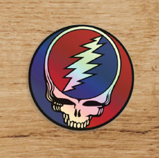Steal Your Face Grateful Dead Holographic Premium Sticker 3  Deadhead