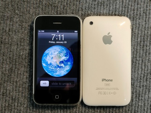 Working Apple iPhone 3G/3GS White/Black 8/16/32GB UNLOCKED classic 3.5'' - Afbeelding 10 van 12