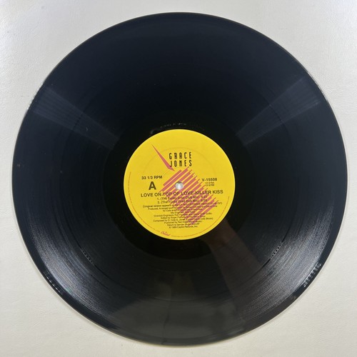 Grace Jones “Love On Top Of Love (Killer Kiss)” 12" Single/Capitol V-15508 (EX) - Picture 5 of 5