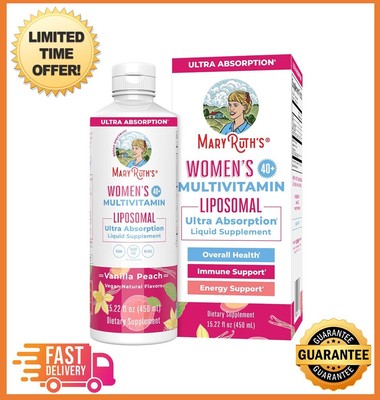 MaryRuth Organics Multivitamin for Women 40 +-  Liquid Liposomal 15 fl oz