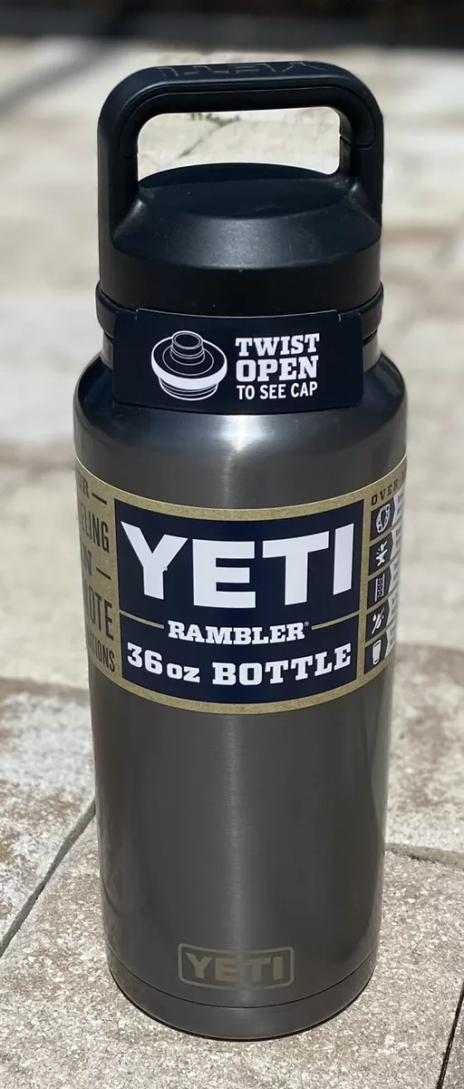 YETI Rambler 36 Oz. Bottle w/Chug Cap Graphite- Limited Edition