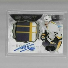 2014-15 UD The Cup Colton Sissons Exquisite Collection Rookie Patch Auto /64 #25