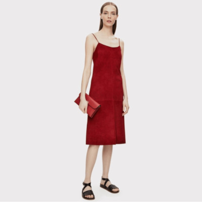 NWT THEORY Telson Dark Crimson Metises Suede Size 2