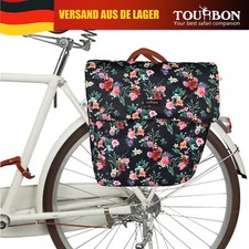 TOURBON wasserdichte Canvas-Fahrrad-Doppelpacktaschen Aufbewahrungsgepäck Damen