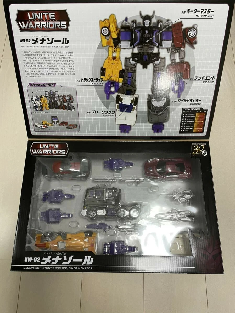 Transformers Unite Warriors UW02 Menasor Menazoru Action Figure