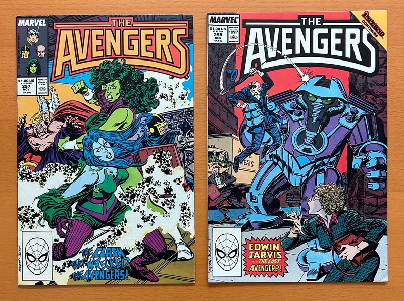 Avengers #297 & 298 (Marvel 1988) 2 x VF+/- comics