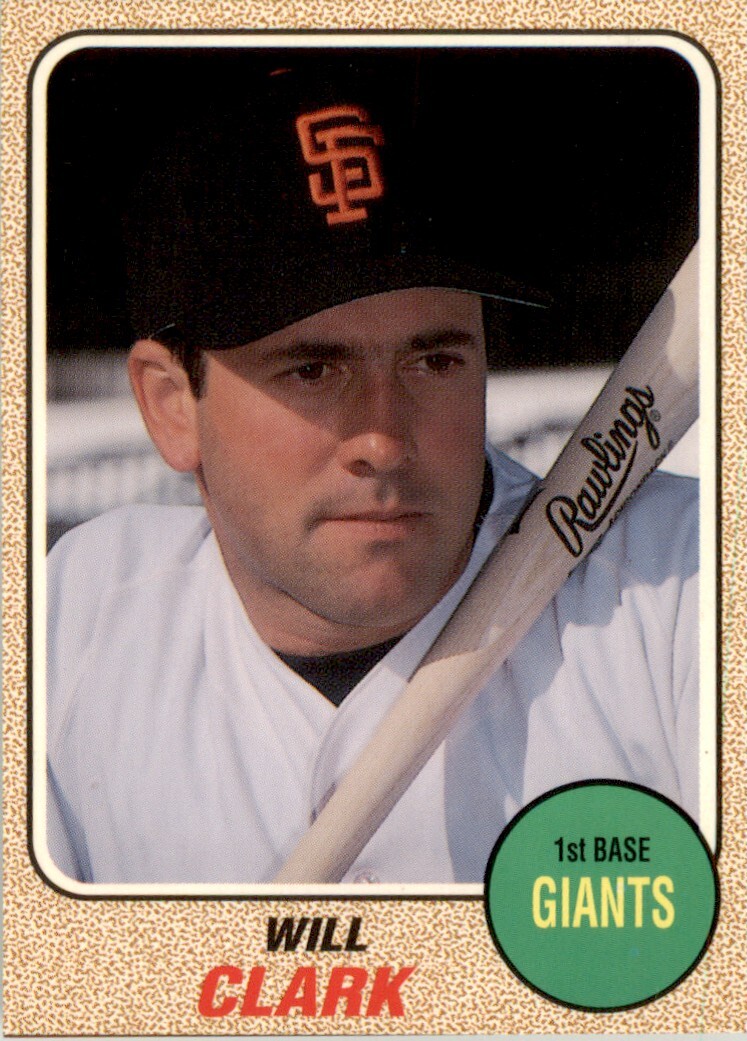 1993 Baseball Card Magazine '68 Topps Style #SC62 Will Clark Giants