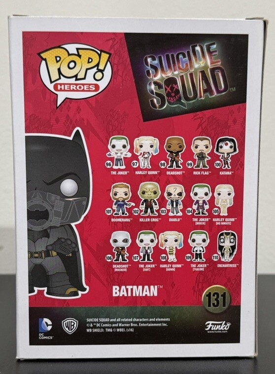 POP! FUNKO バットマン（スーサイド・スクワッド） Amazon.com: DC Comics Suicide Squad Joker Batman SDCC 2017
