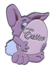 Easter Egg Bunny Holiday Charm Cute Gift Apparel Hat or Lapel Pin AV0273 F6D12S