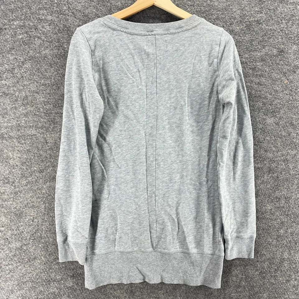 Suéter Pullover Victoria's Secret Mujer XS Gris Tejido Algodón Manga Larga Informal Foto 2 de 4