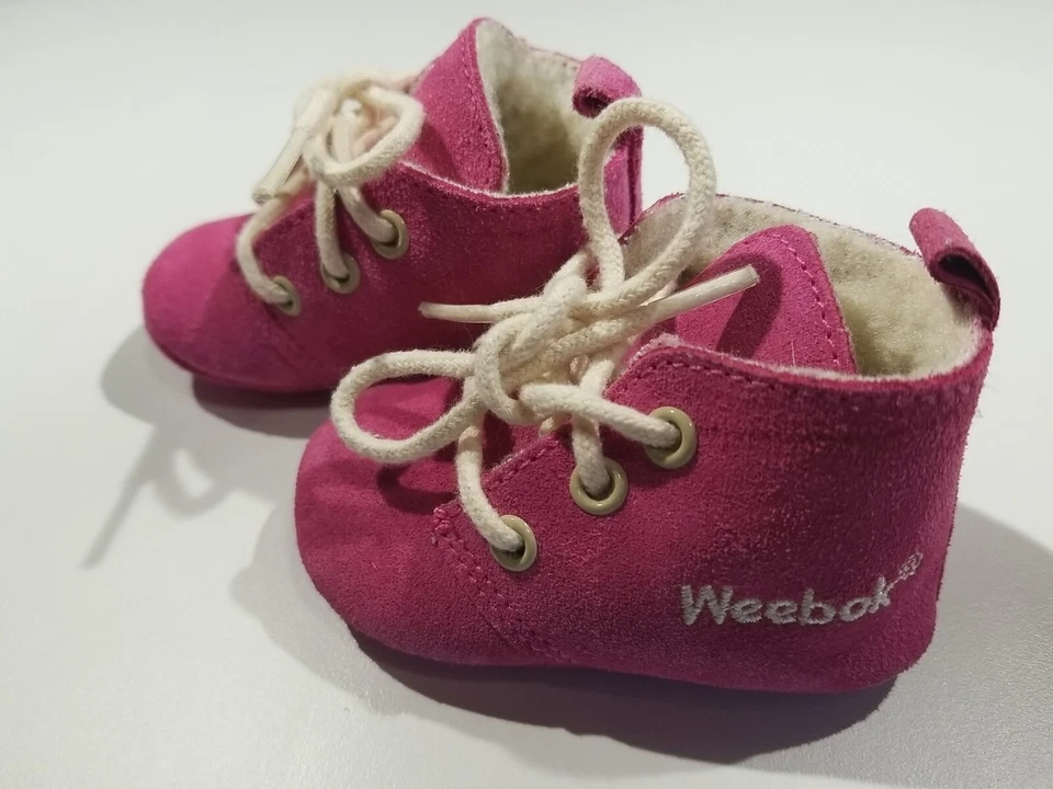 Zapatos de bebé Weebok Mohican, 1 mes, fieltro rosa, 89-1138M (Reebok) zapatos Foto 2 de 4