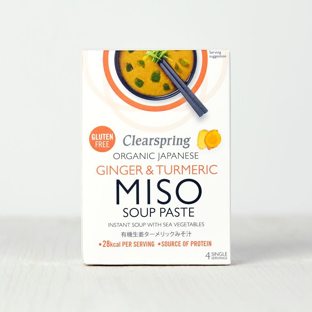 Clearspring Organic Japanese Ginger & Turmeric Instant Miso Soup 60g - 4 Pack - Image 2