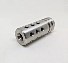 7mm PRC 5/8-24 Stainless Steel  2.250 Inch Muzzle Brake Compensator