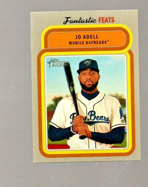 2019 Topps Heritage Minor League Fantastic Feats Jo Adell  FF-13 RC Rookie 