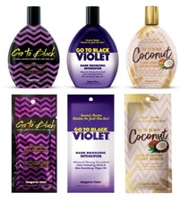 Supre Tan Go To Black Dark Maximizer/Violet /Coconut Sunbed Tanning Lotion Cream