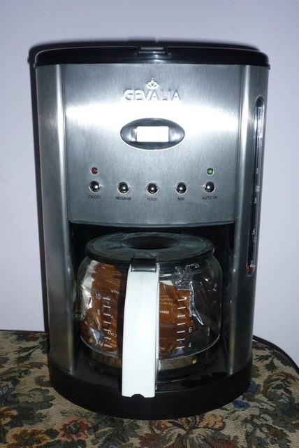 Gevalia Cm 500b 12 Cup Automatic Coffee Maker Black Silver Ebay Gevalia Cm 500 12 Cups Coffee Espresso Combo Stainless Maker New