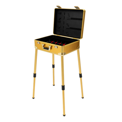 Professional Makeup Train Case 4 in 1 Rolling Cosmetic Trolley Beauty Travel Box - Picture 7 of 24