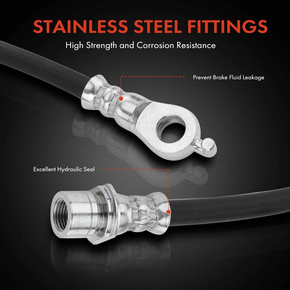 Mangueira hidráulica de freio para Toyota Highlander 08-19 Venza RX350 10-14 dianteira direita - Imagem 4 de 4