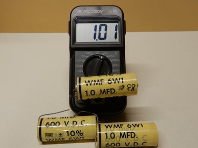 CDE Cornell Dubilier 1.0 uf 600 VDC WMF 6W1 Capacitors Qty 3