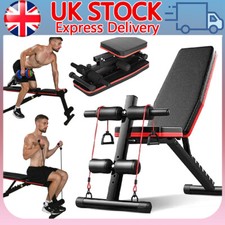 Multi-Functional Sit-Up Dumbbell Weight Bench w/ Adjustable Height for Home Gym