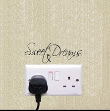Sweet Dreams light switch decal sticker baby nursery girl boy