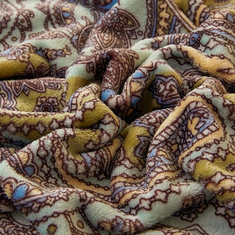 Large Blanket Quilt Bed Cover Flat Sheet Luxury Grade A Warm Blanket Flowers - Image 3 of 4