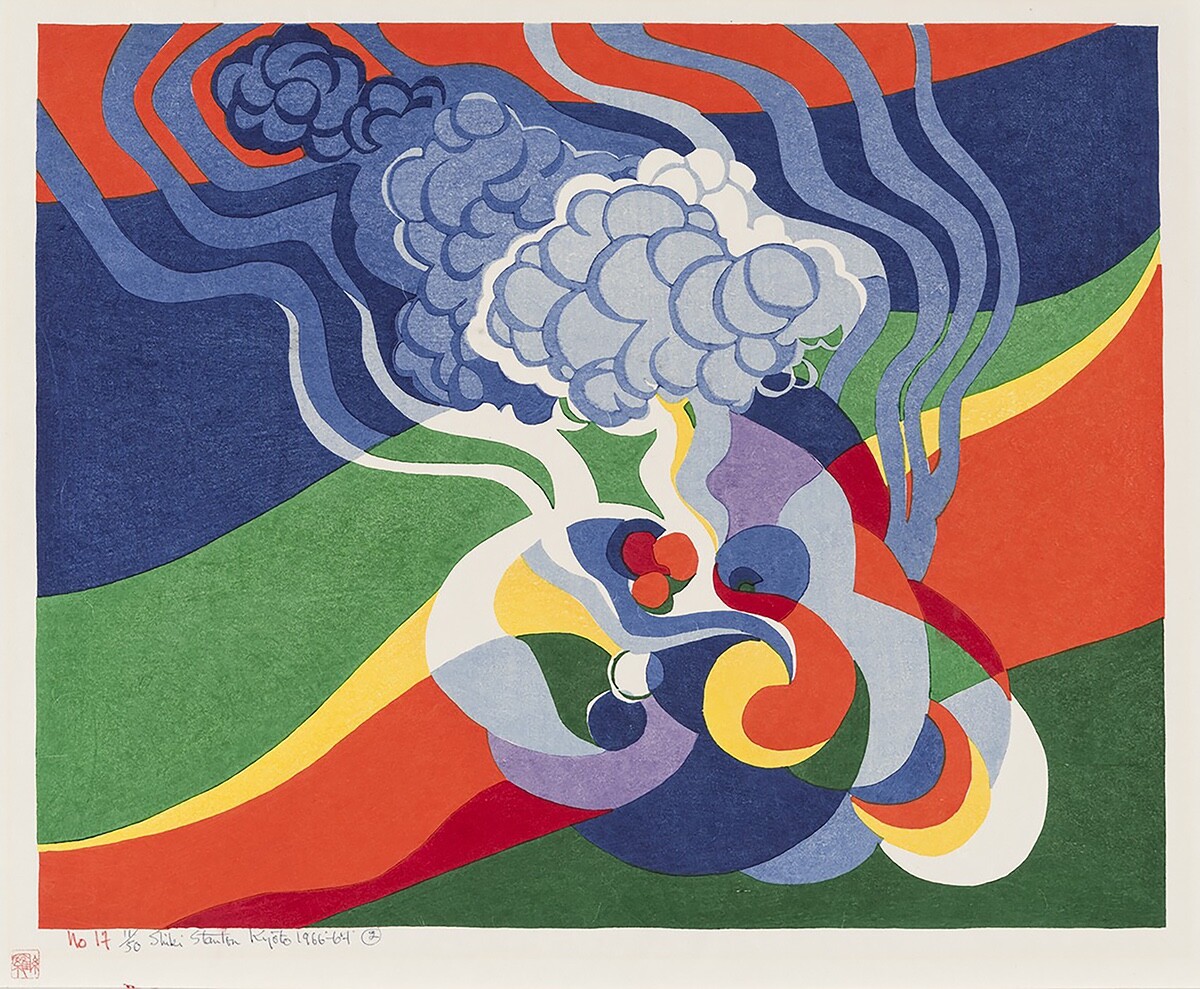 絵画　【Mountain Mosaic】　ロバート・A・ティノ 絵画 【Mountain Mosaic】 ロバート・A・ティノ