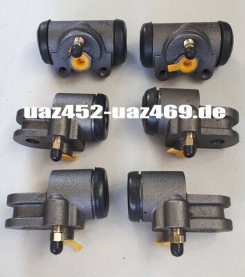 Radzylinder Bremszylinder UAZ 452 469, GAZ 69, ARO M461 /6 Stück/ Gewinde M12
