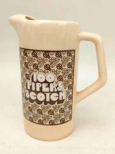 Jarra de whisky escocés Seagram's 100 Pipers jarra de pub hombre cueva decoración de bar vintage - Imagen 2 de 5