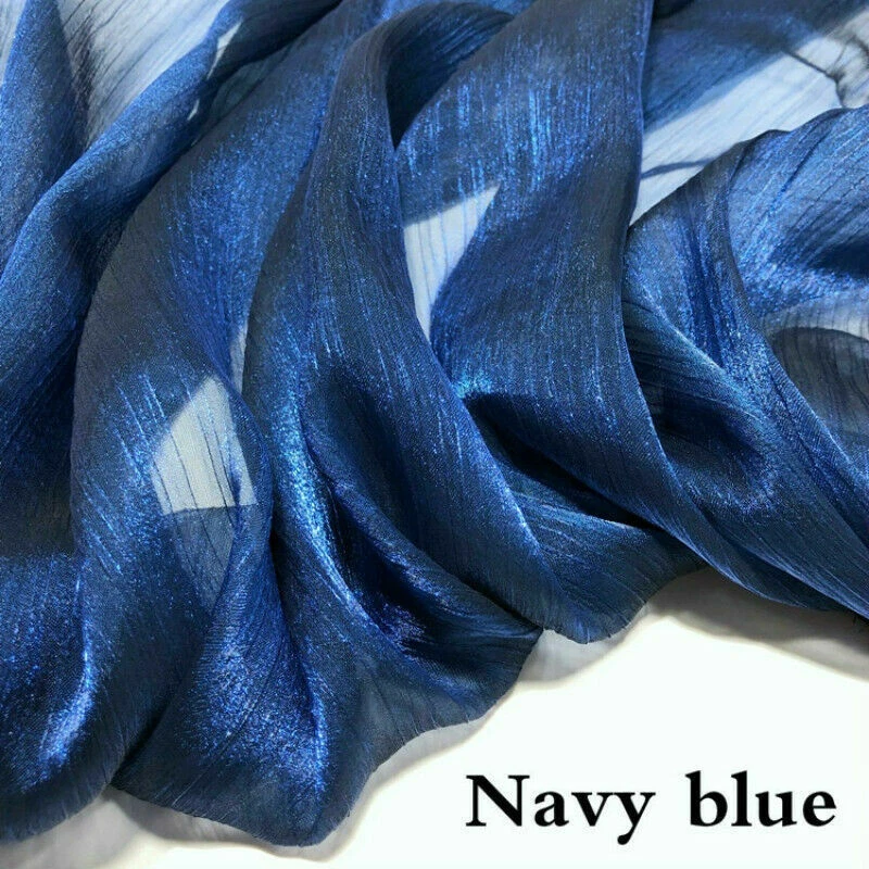 Shiny Organza Fabric Sheer Net Mesh Voile Tulle Dress DIY Craft 100 150CM - Image 4 of 4