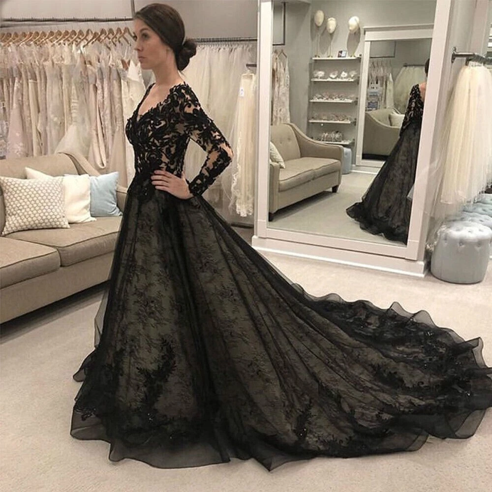 Long Sleeve Lace Wedding Dresses for sale - eBay