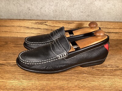 MENS FOOTJOY GOLF DRESS LOAFERS SHOES BLACK LEATHER SZ. 9.5 M