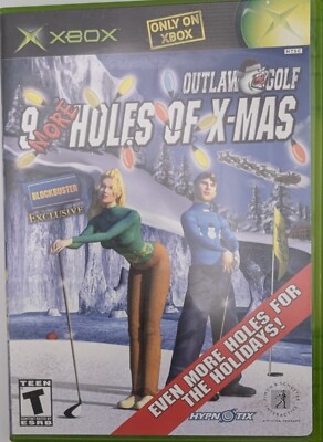 Outlaw Golf 9 Holes of X-Mas Blockbuster Excl. Original Xbox Cib Test & Working