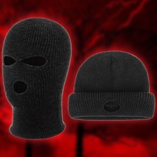 cappello passamontagna tipo lana invernale da uomo  nero BALACLAVA DRIP