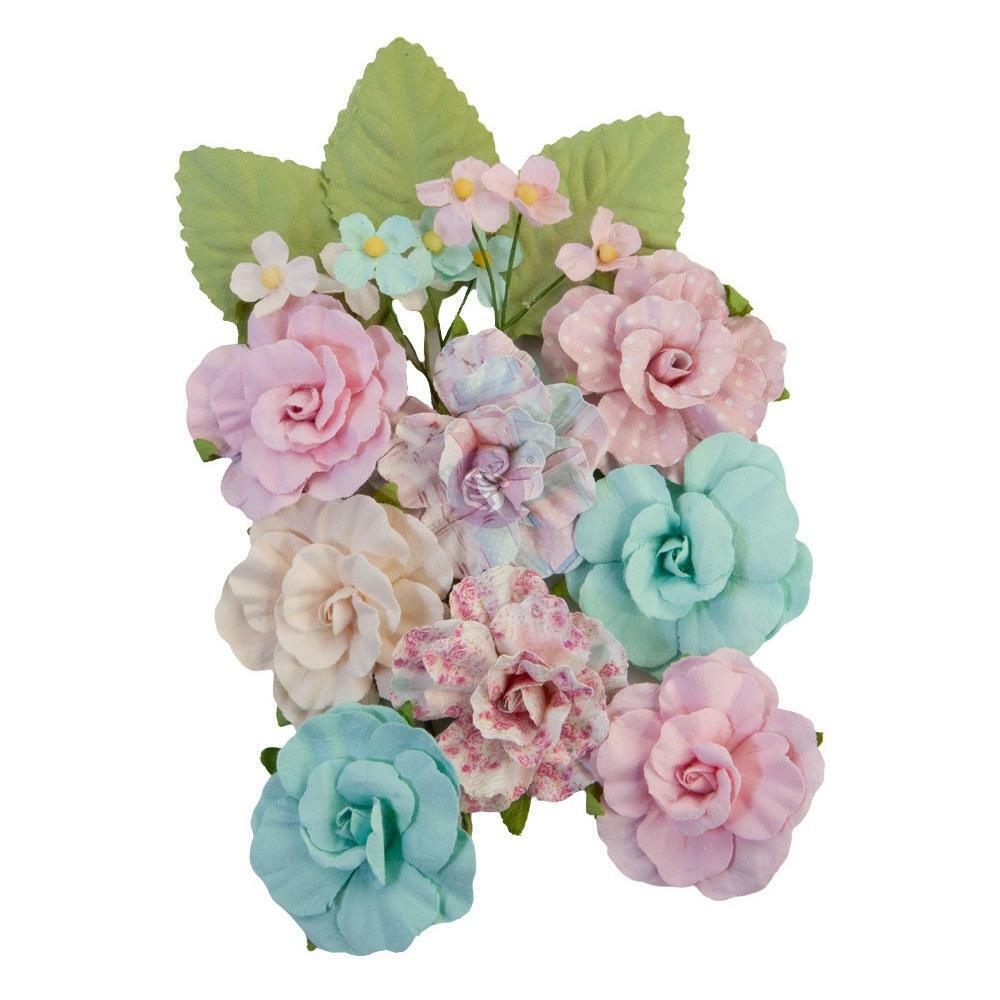 Prima Marketing PAPER FLOWERS - Today's only Purchase WITH LOVE ALL HEART 14pc #6509